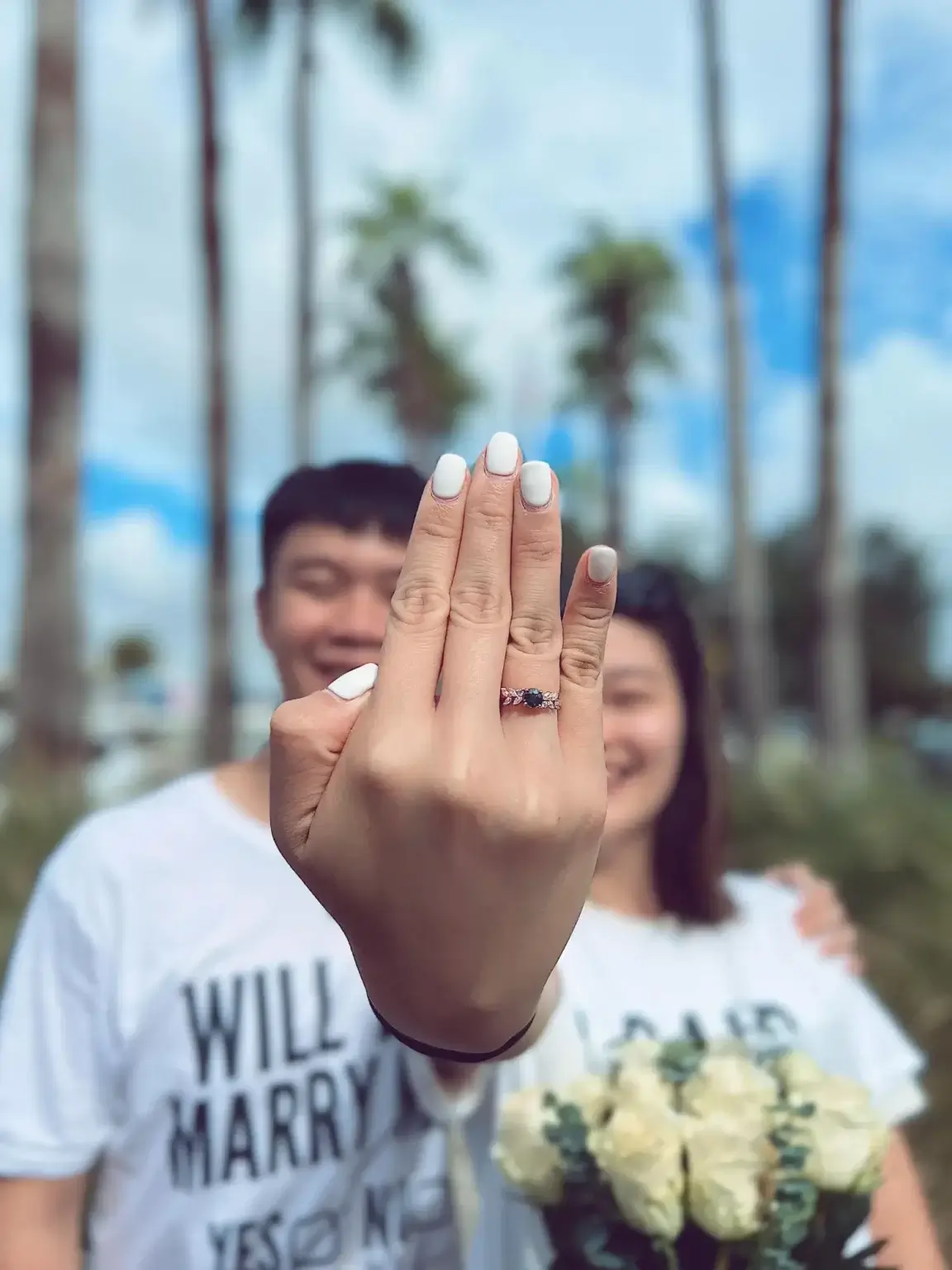 Tessellate Singapore engagement ring proposal moment